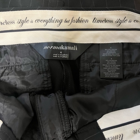 Norma Kamali Striped Slacks - Picture 3 of 4